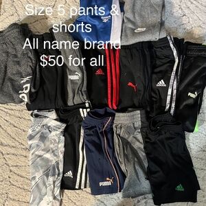 Boys pants and shorts